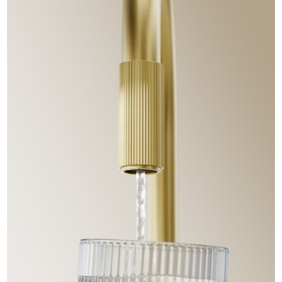 Змішувач для кухни Omnires Switch з функцією фільтра для води, brushed brass (SW9057-FD1BSB) Змішувач для кухни Omnires Switch з функцією фільтра для води, brushed brass (SW9057-FD1BSB)