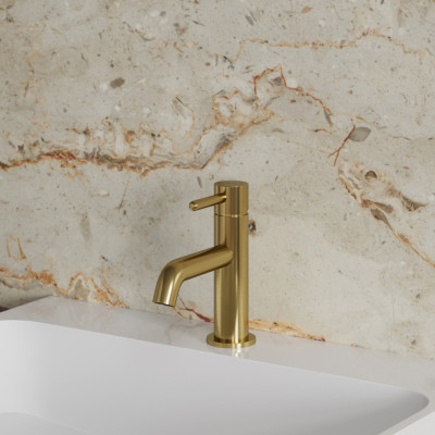 Змішувач для умивальника Omnires Y brushed gold (Y1210NGLB)