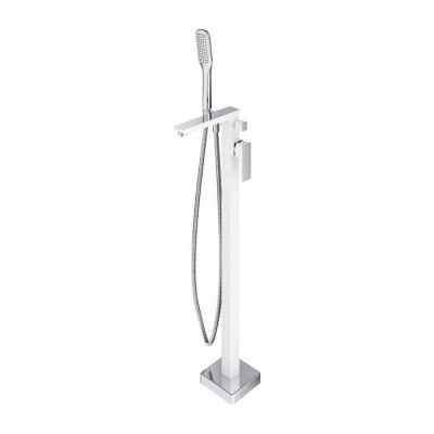 Змішувач для ванни окремий Omnires Parma chrome/white (PM7433CRB)