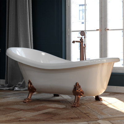Змішувач для ванни окремостоячий Omnires Armance antique copper (AM5233ORB) Змішувач для ванни окремостоячий Omnires Armance antique copper (AM5233ORB)