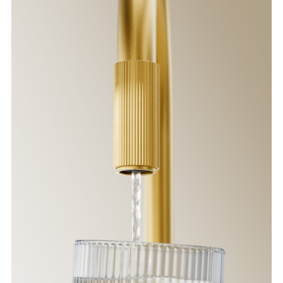Змішувач для кухни Omnires Switch з функцією фільтра для води, brushed gold (SW9057-FD1GLB) Змішувач для кухни Omnires Switch з функцією фільтра для води, brushed gold (SW9057-FD1GLB)
