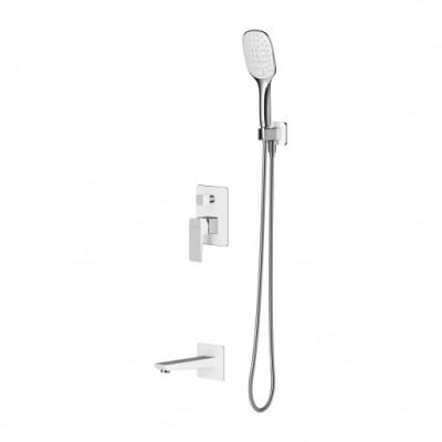 Душевая система скрытого монтажа Omnires Parma chrome/white (SYSPMW01CRB)