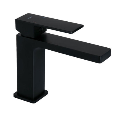Змішувач для раковини Qtap Gemini QTGEM270BLM45674 Black Matt