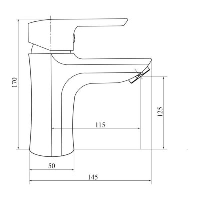 Змішувач для раковини Brinex 35B 001 Змішувач для раковини Brinex 35B 001