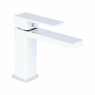 Смеситель для раковины Qtap Gemini QTGEM270CRW45675 Chrome/White