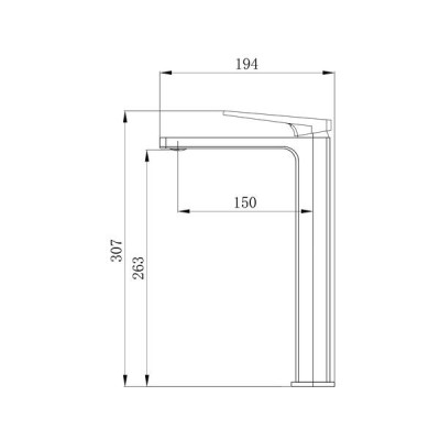 Смеситель для раковины Qtap Gemini Loop высокий QTGEM269CRM45700 Chrome Смеситель для раковины Qtap Gemini Loop высокий QTGEM269CRM45700 Chrome