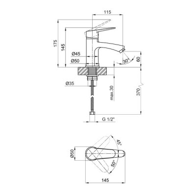 Змішувач для раковини Lidz Nicole 001F (k35) LDNIC001FCRM21880 Chrome Змішувач для раковини Lidz Nicole 001F (k35) LDNIC001FCRM21880 Chrome