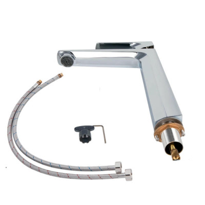 Смеситель для раковины Qtap Matice высокий 1063H103C Chrome Смеситель для раковины Qtap Matice высокий 1063H103C Chrome