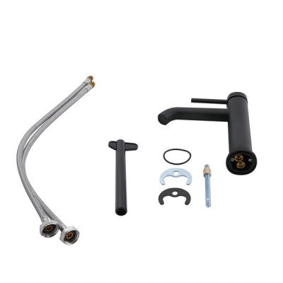 Смеситель для раковины Qtap Robin QTROB1060102B Black Matt Смеситель для раковины Qtap Robin QTROB1060102B Black Matt