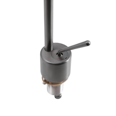 Смеситель для раковины Qtap Virgo с поворотным изливом QTVIR1066103K Gunmetal Black PVD Смеситель для раковины Qtap Virgo с поворотным изливом QTVIR1066103K Gunmetal Black PVD