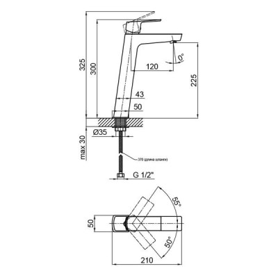 Смеситель для раковины Qtap Namesti высокий QTNAM1025H102C Chrome Смеситель для раковины Qtap Namesti высокий QTNAM1025H102C Chrome