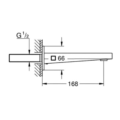 Вилив для ванни Grohe Plus 13404003