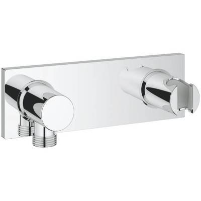 Шлангове підключення для настінного душу Grohe Grohtherm F 26878000 із вбудованим тримачем душу, хром