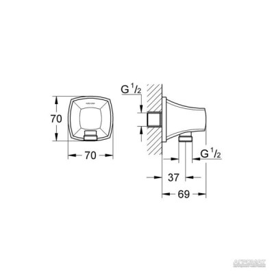 Шлангове підключення Grohe Grandera 27970000