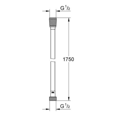 Душовий шланг Grohe Silverflex 28388DC1 суперсталь 1,75 м Душовий шланг Grohe Silverflex 28388DC1 суперсталь 1,75 м