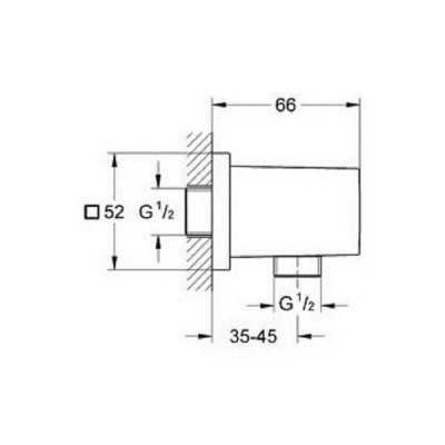 Шлангове підключення Grohe Eurocube 27704000 Шлангове підключення Grohe Eurocube 27704000