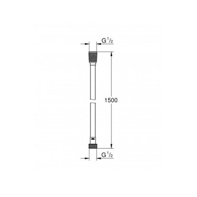 Душовий шланг Grohe Silverflex Longlife 26346000 1,5 м Душовий шланг Grohe Silverflex Longlife 26346000 1,5 м