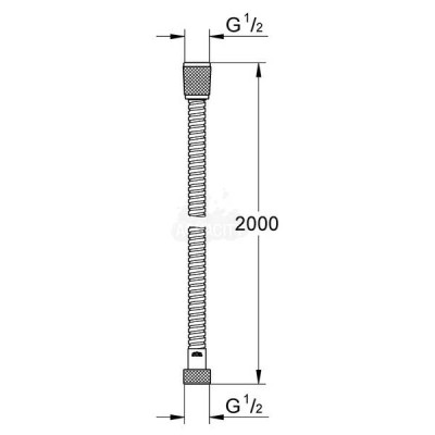 Душовий шланг Grohe Relexaflex 28145000 2,0 м Душовий шланг Grohe Relexaflex 28145000 2,0 м