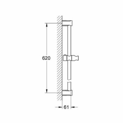 Душова штанга Grohe New Tempesta Cosmopolitan 27521000 600 мм Душова штанга Grohe New Tempesta Cosmopolitan 27521000 600 мм