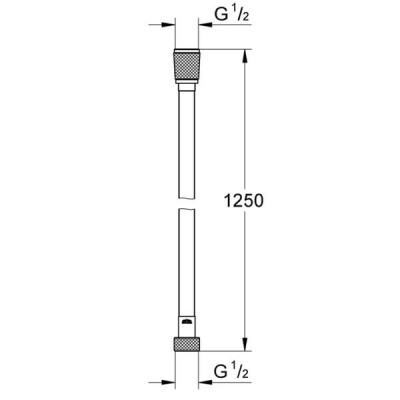 Душовий шланг Grohe Silverflex 28362KF1 чорний, 1,25 м Душовий шланг Grohe Silverflex 28362KF1 чорний, 1,25 м