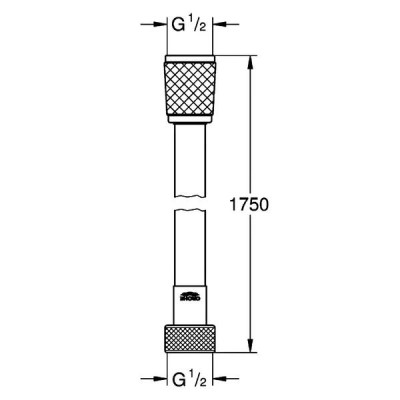 Душовий шланг Grohe Relexaflex 28154001 1,75 м хром Душовий шланг Grohe Relexaflex 28154001 1,75 м хром