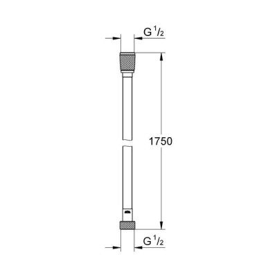Душовий шланг Grohe Silverflex 28388KF1 чорний, 1,75 м Душовий шланг Grohe Silverflex 28388KF1 чорний, 1,75 м