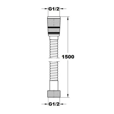Душовий шланг Devit 21155H 1,5 м Душовий шланг Devit 21155H 1,5 м