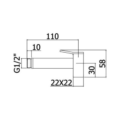 Гігієнічний душ Paffoni Tweet Square ZDOC 121 NO чорний мат