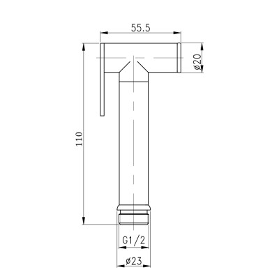 Лейка для гигиенического душа Qtap Rucni округлая QTCRMB020 Chrome (Bidet) Лейка для гигиенического душа Qtap Rucni округлая QTCRMB020 Chrome (Bidet)