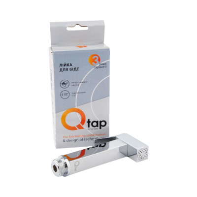 Лейка для гигиенического душа Qtap Rucni прямоугольная QTCRMB120 Chrome (Bidet) Лейка для гигиенического душа Qtap Rucni прямоугольная QTCRMB120 Chrome (Bidet)