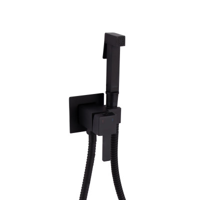 Набор для гігієнічного душу Qtap Inspai-Varius прямокутний QT259710842859NB Black Matt Набор для гігієнічного душу Qtap Inspai-Varius прямокутний QT259710842859NB Black Matt