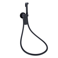 Набор для гигиенического душа Qtap Slavonice округлый QTSLA262BLM45917 Black Matt