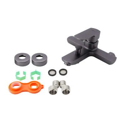 Змішувач для ванни Qtap Lipno QTNH3023101DG Graphite Змішувач для ванни Qtap Lipno QTNH3023101DG Graphite