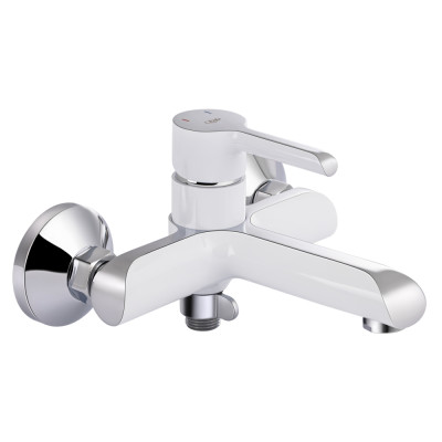 Змішувач для ванни Qtap Grand (з душовим гарнітуром) QTGRAWCR006 Chrome/White Змішувач для ванни Qtap Grand (з душовим гарнітуром) QTGRAWCR006 Chrome/White