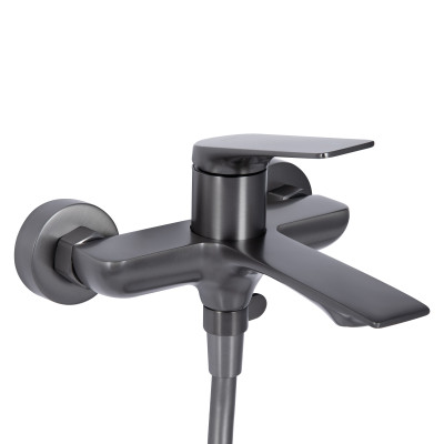 Змішувач для ванни Qtap Vlasta New (з душовим гарнітуром) QTVLA259GMB45643 Gunmetal Black PVD Змішувач для ванни Qtap Vlasta New (з душовим гарнітуром) QTVLA259GMB45643 Gunmetal Black PVD