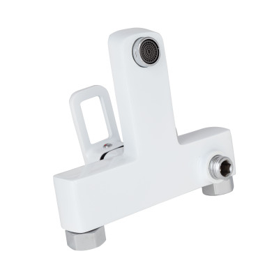 Змішувач для ванни Lidz Wawel 006 (з душовим гарнітуром) (k35) LDWAW006WHI45398 White Змішувач для ванни Lidz Wawel 006 (з душовим гарнітуром) (k35) LDWAW006WHI45398 White