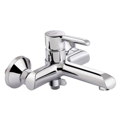 Змішувач для ванни Qtap Grand (з душовим гарнітуром) QTGRACRM006 Chrome Змішувач для ванни Qtap Grand (з душовим гарнітуром) QTGRACRM006 Chrome