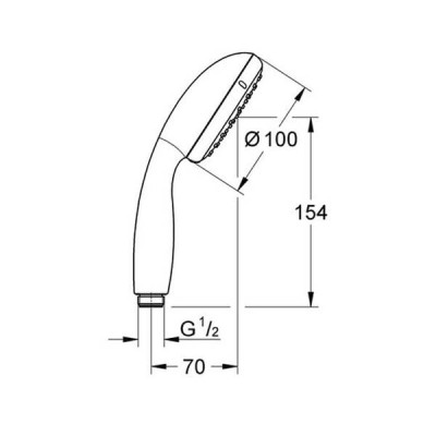 Ручний душ Grohe New Tempesta 27597001