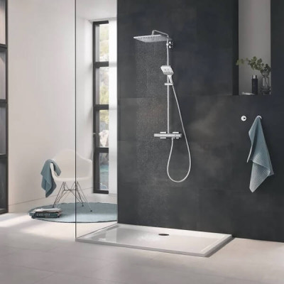 Душова система Grohe Rainshower SmartActive Cube 26652000 з термостатом, хром Душова система Grohe Rainshower SmartActive Cube 26652000 з термостатом, хром
