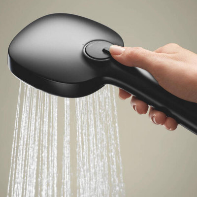 Ручний душ Grohe Tempesta Cube 110 267462433 2 режими струменю, чорний матовий Ручний душ Grohe Tempesta Cube 110 267462433 2 режими струменю, чорний матовий