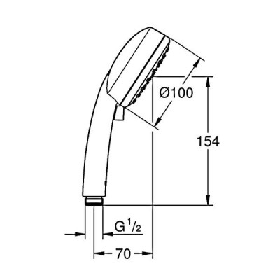 Ручний душ Grohe Tempesta Cosmopolitan 27571002 Ручний душ Grohe Tempesta Cosmopolitan 27571002