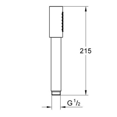 Ручний душ Grohe Rainshower 26866DC0 суперсталь Ручний душ Grohe Rainshower 26866DC0 суперсталь