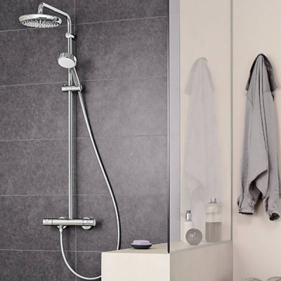 Душова система Grohe New Tempesta Cosmopolitan 210 27922001 з термостатом, хром Душова система Grohe New Tempesta Cosmopolitan 210 27922001 з термостатом, хром