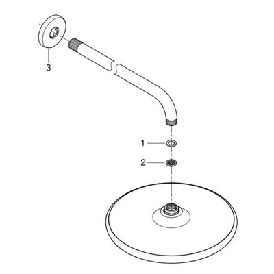 Душова система прихованого монтажу Grohe Tempesta 250 UA26416SC3 Душова система прихованого монтажу Grohe Tempesta 250 UA26416SC3