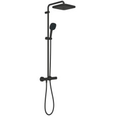 Душова система Grohe Tempesta System 250 Cube 266892431 з термостатом, чорний матовий