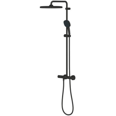 Душова система Grohe Tempesta System 250 Cube 266892431 з термостатом, чорний матовий Душова система Grohe Tempesta System 250 Cube 266892431 з термостатом, чорний матовий