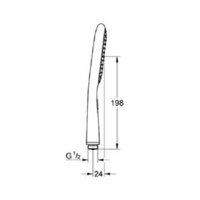 Ручний душ Grohe Rainshower Eco 27274000 Ручний душ Grohe Rainshower Eco 27274000