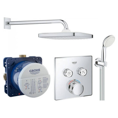 Душова система прихованого монтажу Grohe Grohtherm SmartControl UA26415SC1 з термостатом