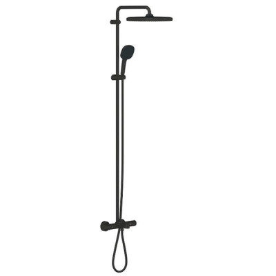 Душова система Grohe Tempesta Cosmopolitan 266912431 із виливом, чорний матовий Душова система Grohe Tempesta Cosmopolitan 266912431 із виливом, чорний матовий
