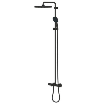 Душова система Grohe Tempesta Cosmopolitan 266912431 із виливом, чорний матовий Душова система Grohe Tempesta Cosmopolitan 266912431 із виливом, чорний матовий